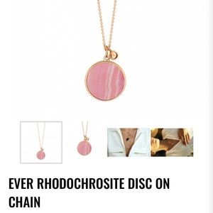 GINETTE NEW YORK EVER RHODOCHROSITE DISC NECKLACE